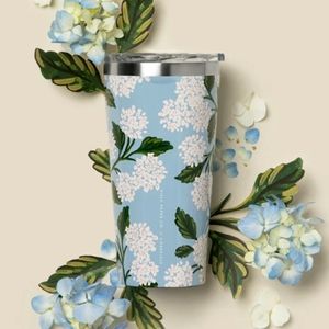 RIFLE PAPER CO. TUMBLER- BLUE HYDRANGEA
